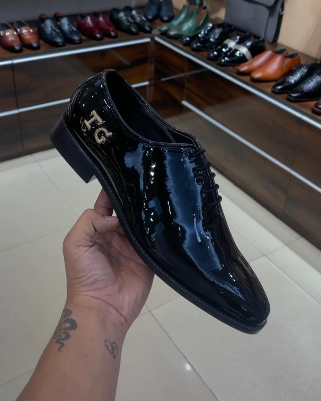 Italian Patent Leather Oxfords