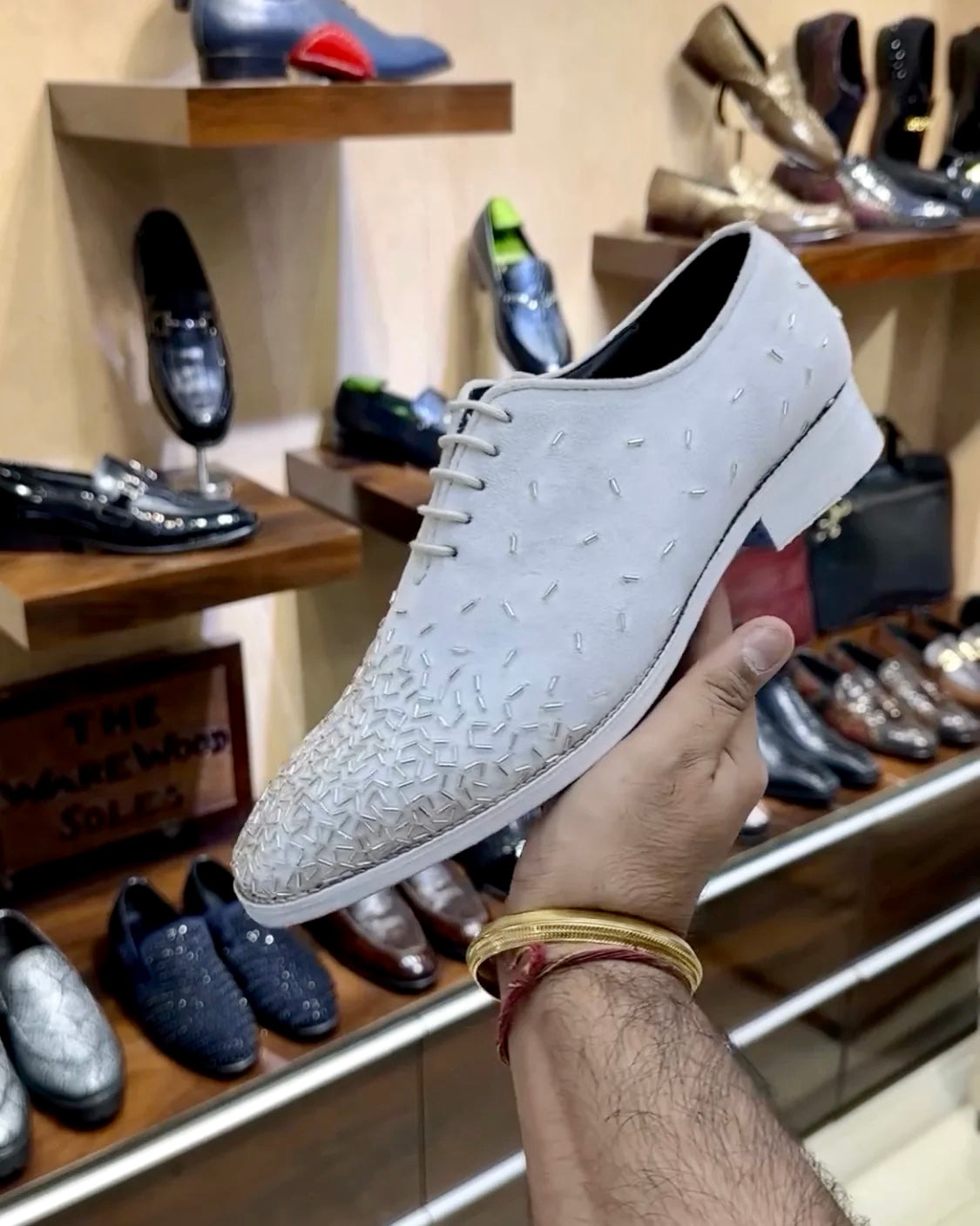 New Pure Italian White Suede Oxfords