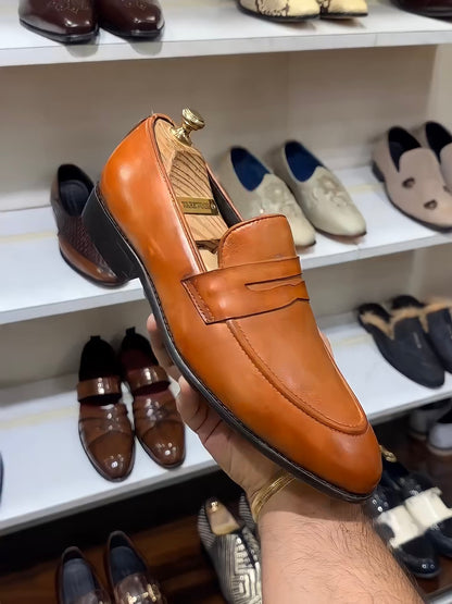 Classic Tan Penny Loafers