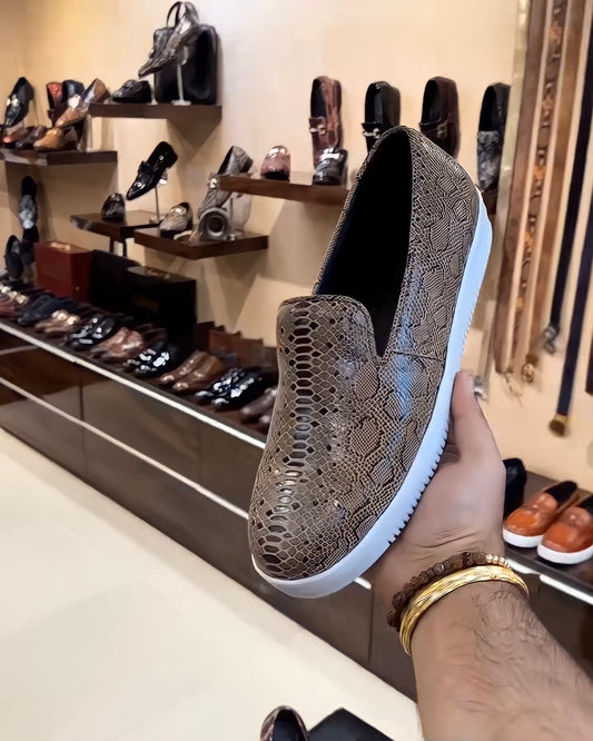 Arabian Desert Snake Scaled Sneakers