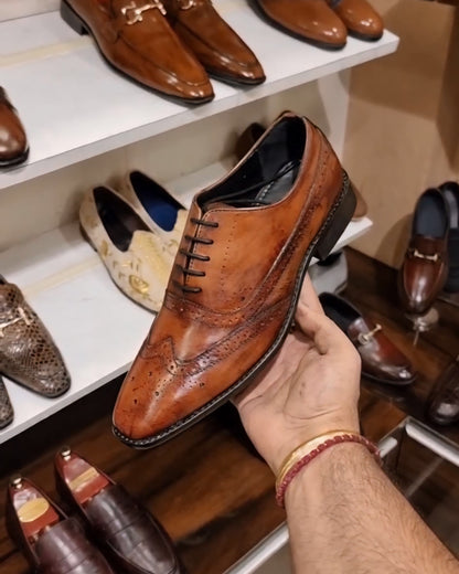 Authentic Patina Semi-brogue Oxfords