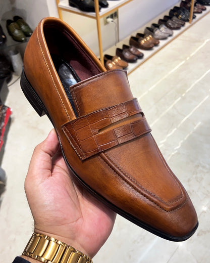 Ultra Soft Penny Loafers in Tan Shade