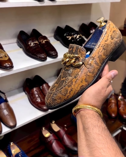 Limited Edition Bloodfire Viper Scaled Loafers