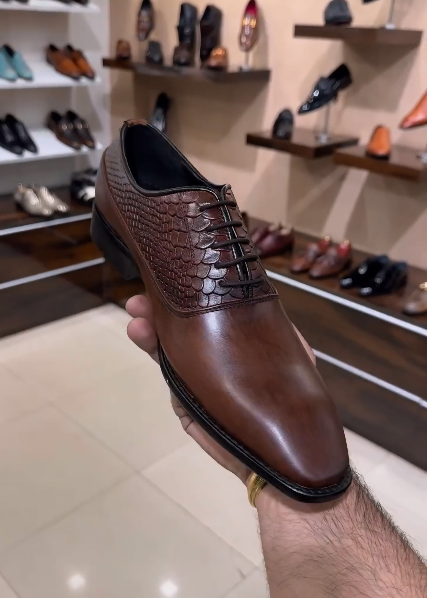 Chocolate Brown Spectator Oxfords