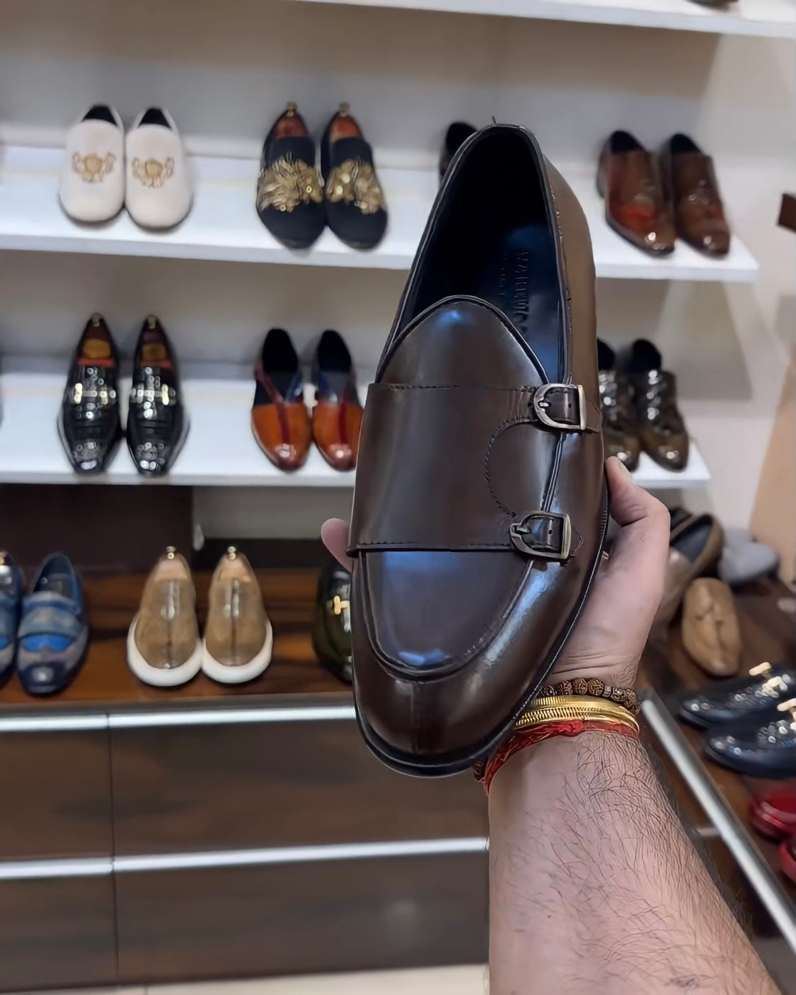 Coffee Brown Double Monk Loafers