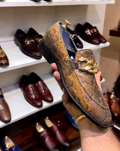 Limited Edition Bloodfire Viper Scaled Loafers