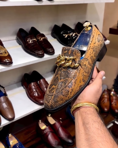 Limited Edition Bloodfire Viper Scaled Loafers