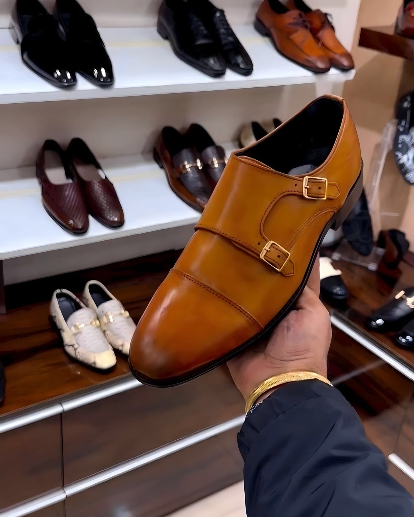 Classic Tan Monk Straps