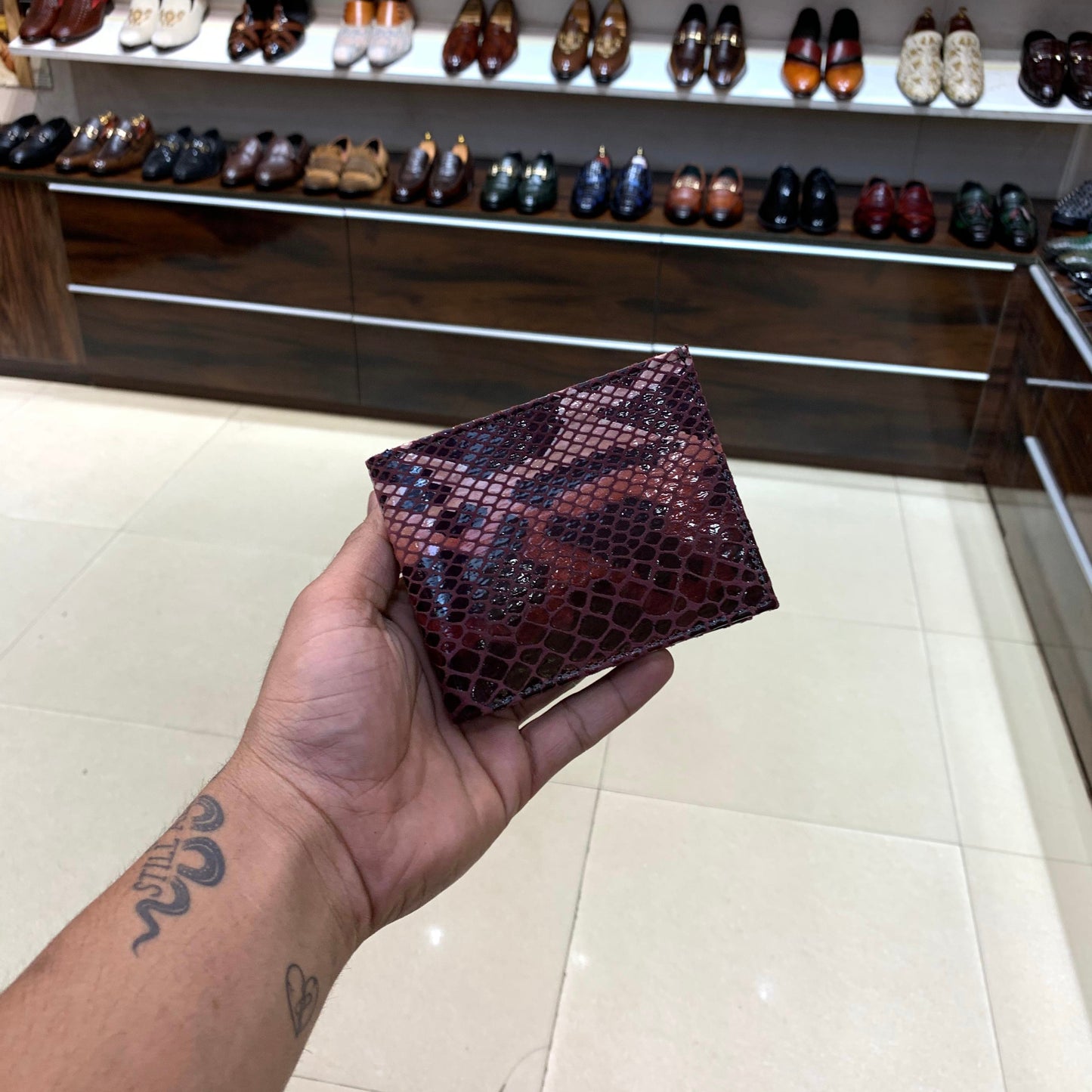 Limited Edition Italian Snake Leather Wallet