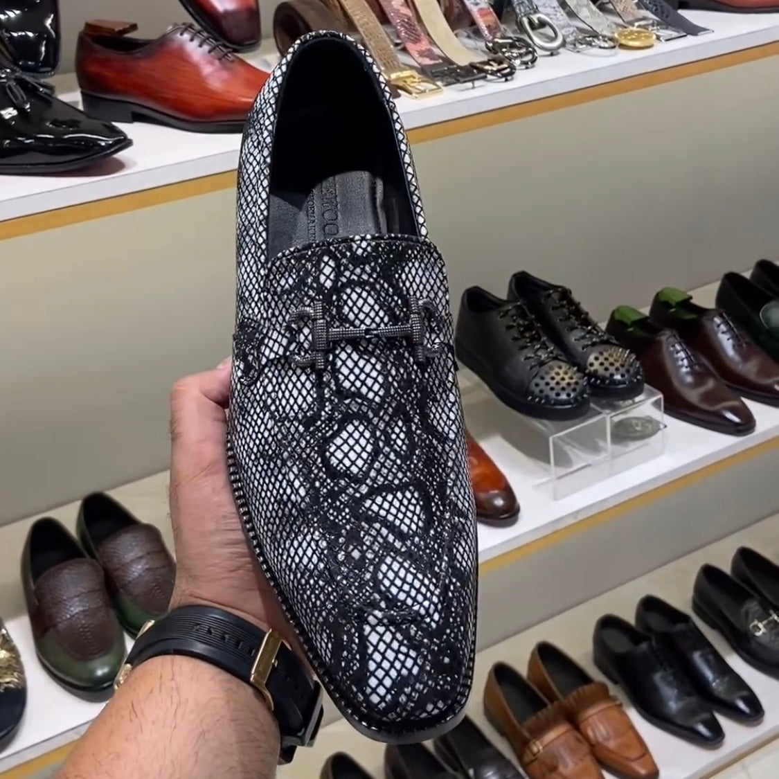 Limited Edition Bolivian Python Scaled Moccasins