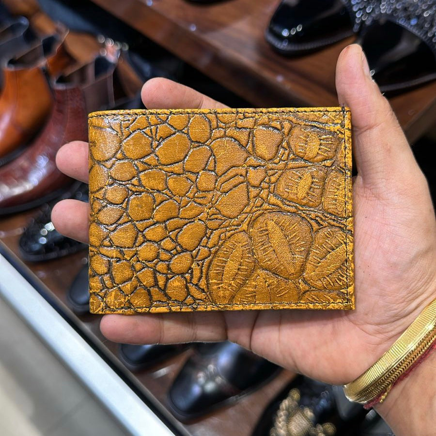 Limited Edition Exotic Crocodile Scaled Leather Wallet