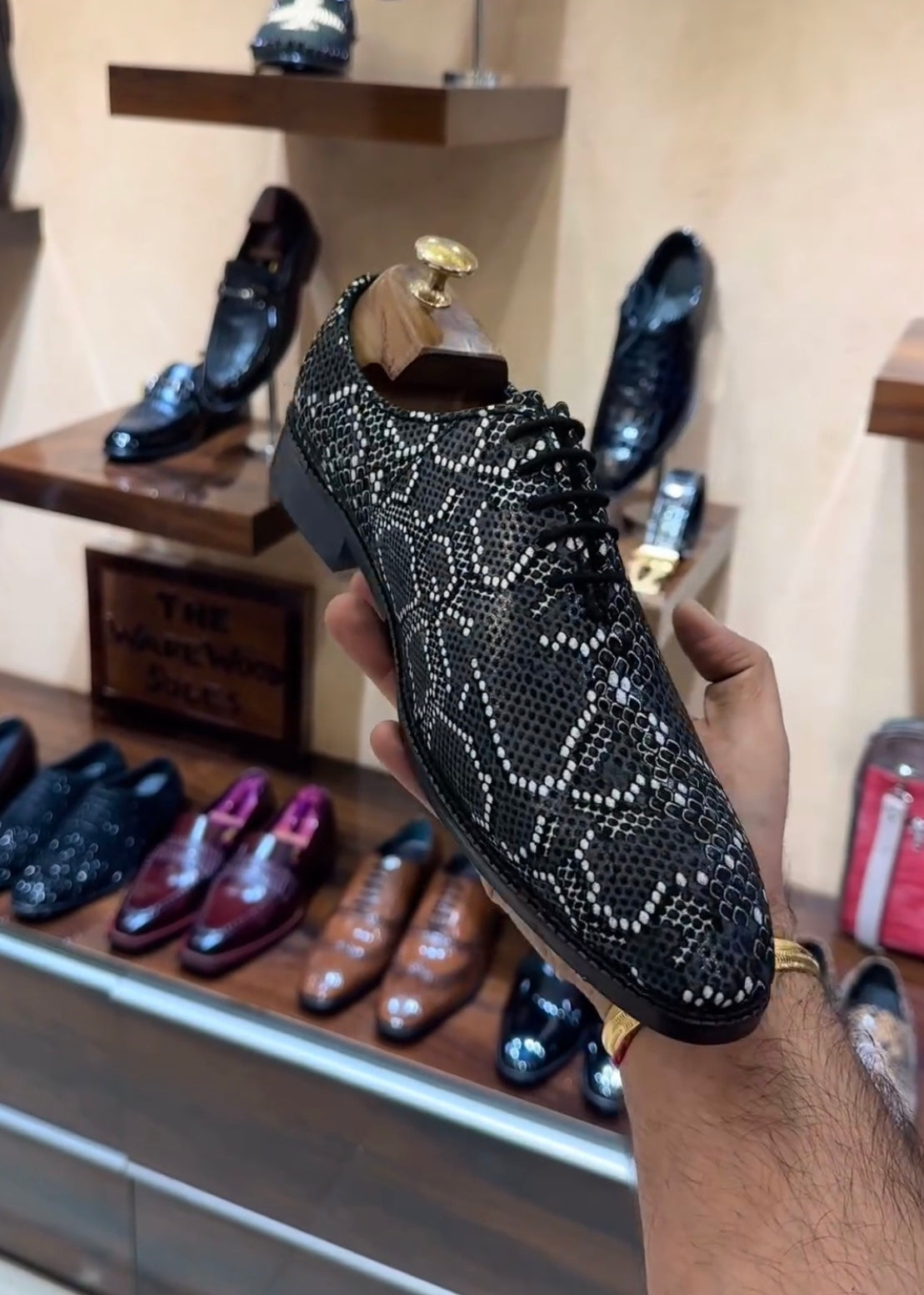 Italian Snake Leather Oxfords