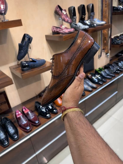 Walnut Brown Brogue Oxfords