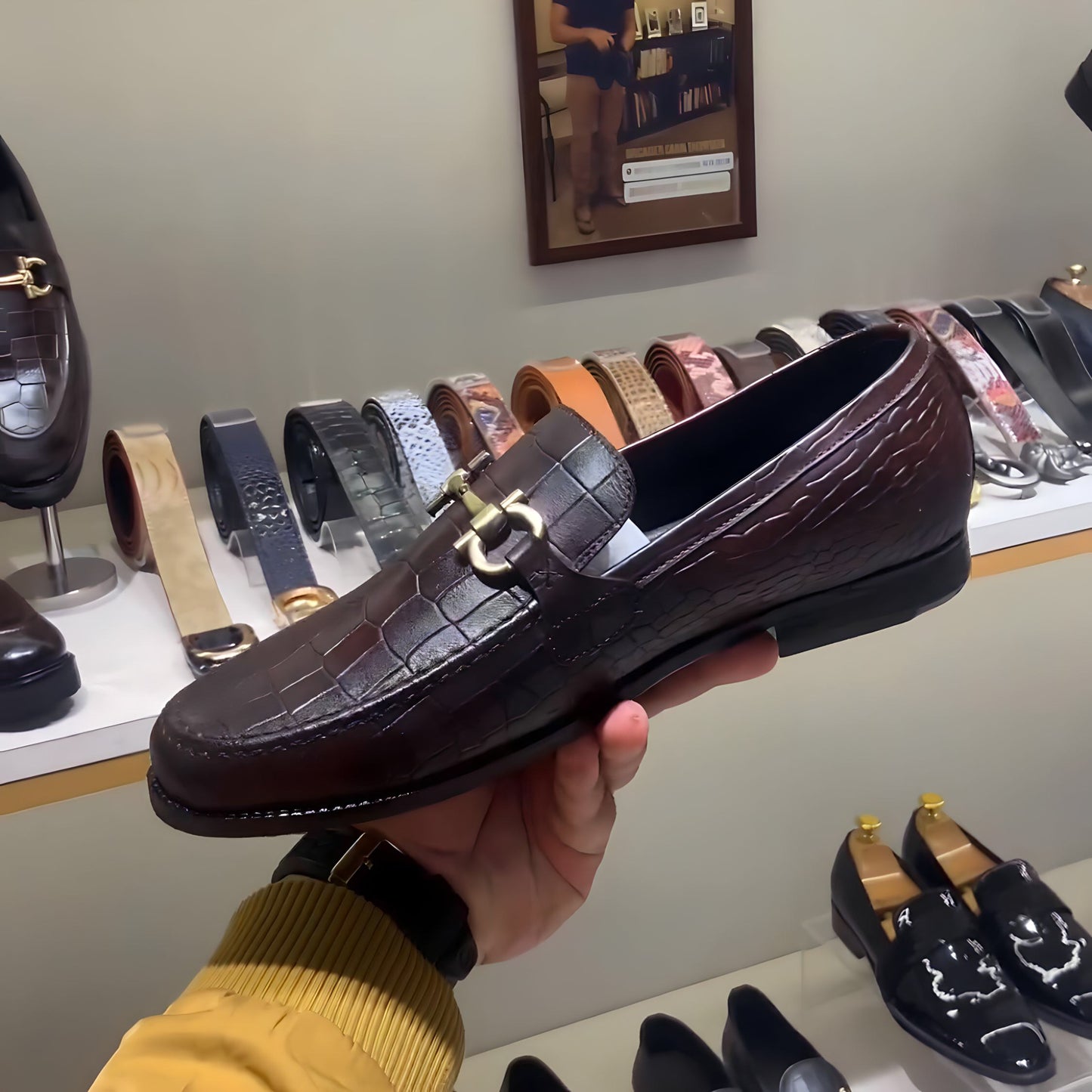 Pure Leather Burgundy Loafers